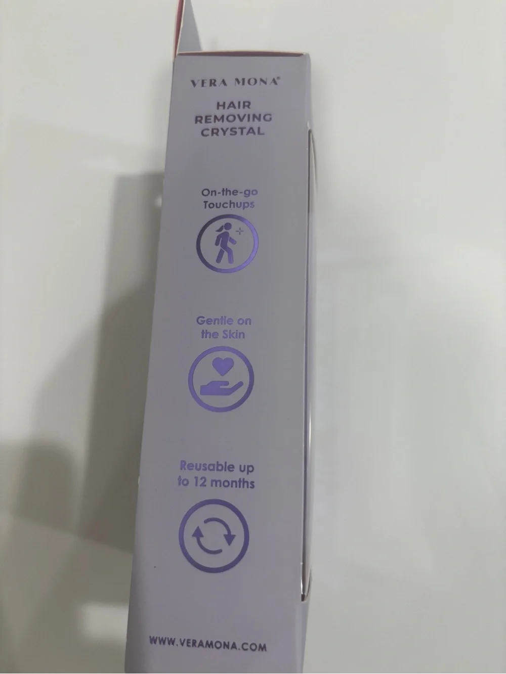 Vera Mona Hair Removing Crystal - Pink & White NWT